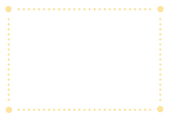 黄色の点線の四角いフレーム