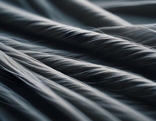 Fototapeta premium dark cotton smooth finished textile macro pattern closeup drapery macro