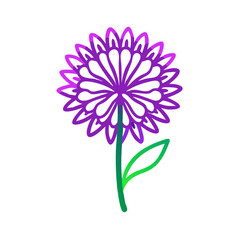allium flower vector icon, vector flower illustration, flower icon - simple vector illustration of a allium flower, ideal for floral designs, botanical art, and nature-themed projects..