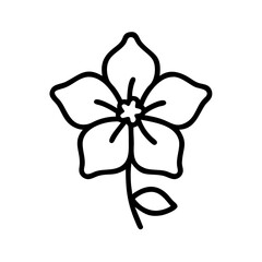 bougainvillea flower vector icon, vector flower illustration, flower icon - simple vector illustration of a bougainvillea flower, ideal for floral designs, botanical art, and nature-themed projects..
