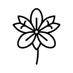 ixora flower vector icon, vector flower illustration, flower icon - simple vector illustration of a ixora flower, ideal for floral designs, botanical art, and nature-themed projects..