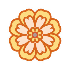 lantana flower vector icon, vector flower illustration, flower icon - simple vector illustration of a lantana flower, ideal for floral designs, botanical art, and nature-themed projects..