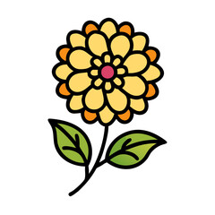 lantana flower vector icon, vector flower illustration, flower icon - simple vector illustration of a lantana flower, ideal for floral designs, botanical art, and nature-themed projects..