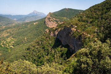 The Pyrenees mountain range, on the Spanish Border