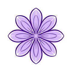 lilac flower vector icon, vector flower illustration, flower icon - simple vector illustration of a lilac flower, ideal for floral designs, botanical art, and nature-themed projects..