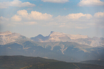 The Pyrenees mountain range, on the Spanish Border
