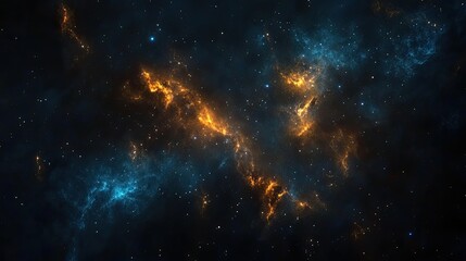 Naklejka premium Abstract Cosmic Art with Vibrant Colors and Scale