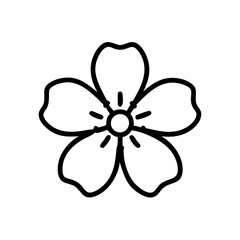 phlox flower vector icon, vector flower illustration, flower icon - simple vector illustration of a phlox flower, ideal for floral designs, botanical art, and nature-themed projects..