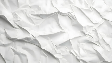 Obraz premium white crumpled paper texture