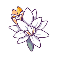 tuberose flower vector icon, vector flower illustration, flower icon - simple vector illustration of a tuberose flower, ideal for floral designs, botanical art, and nature-themed projects..