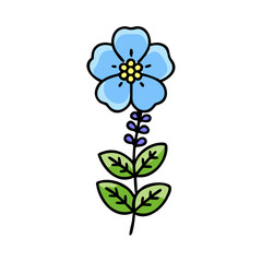  allium flower illustration, allium flower, flat illustration