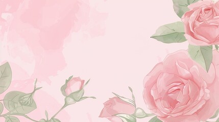 pink rose background: A Symphony of Delicate Beauty，this pink rose background is sure to add a touch of charm.