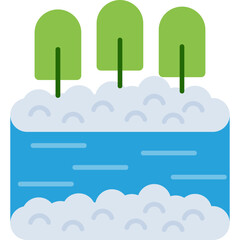 Winter River Icon