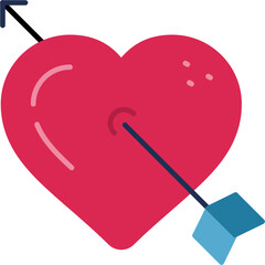 Heart with Arrow Icon