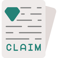 Fototapeta premium Claim Form Icon