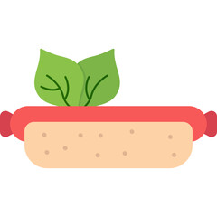 Vegan Hot Dog Icon