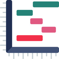Fototapeta premium Gantt Chart Icon