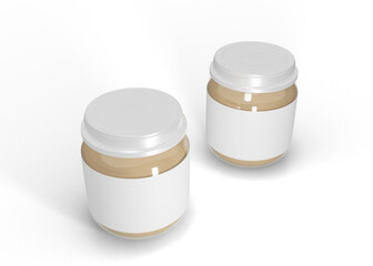 Baby Food Jar Mockup