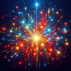 Fototapeta premium Background of sparks and glimmers for festive design