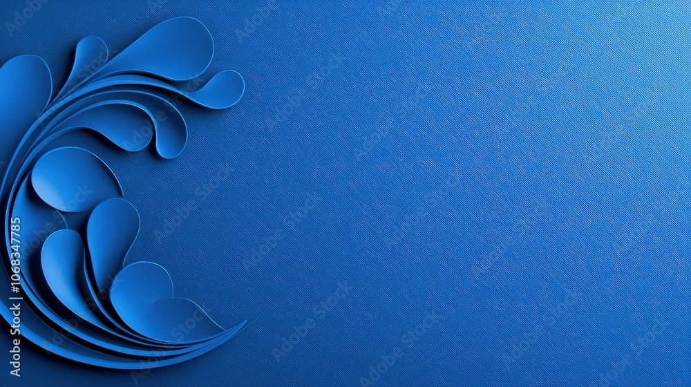 Poster a rich blue background featuring intricate patterns and textures, ideal for adding depth to branding