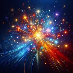 Naklejka premium Background of sparks and glimmers for festive design