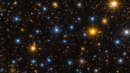 Obraz premium Stunning Starry Sky with Bright Celestial Bodies