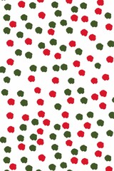 Christmas seamless pattern background with polka dots