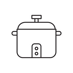 Pressure cooker icon. isolated vector icon.