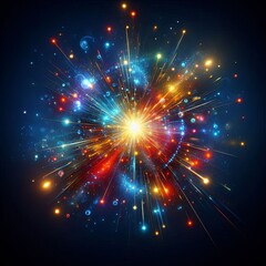 Naklejka premium Background of sparks and glimmers for festive design