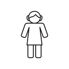 Doll icon. isolated vector icon.