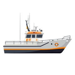Naklejka premium patrol boat
