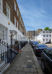 London - 06 16 2022: View of Montpelier Pl