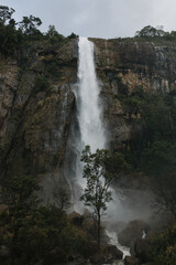 waterfall in the mountains