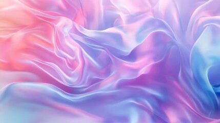 Obraz premium Elegant Flowing Abstract Holographic Design