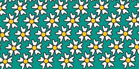 Beautiful white flower seamless pattern. Hand drawn floral seamless pattern
