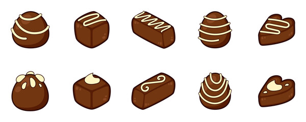 Chocolate Illustration Set