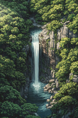 waterfall in the forest