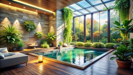 Self-Care Sanctuary: Architectural Photography of a Relaxing Space for Skin Wellness and Wellness Retreats, Spa Architecture, and Soothing Environments for Ultimate Relaxation and Self-Indulgence