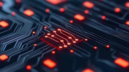 Quantum cybersecurity network diagram, with glowing data nodes and secure quantum pathways connecting various digital assets