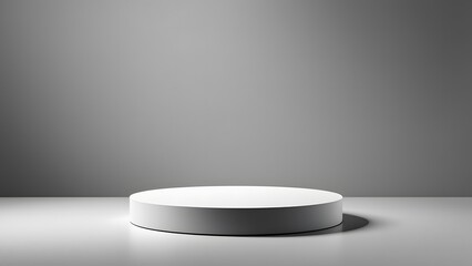 Modern Circular Podium Mockup for Product Presentation