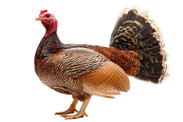 Illustration of a Thanksgiving turkey standing proudly for autumn celebrations