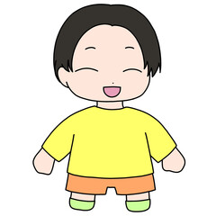 表現キャラ-喜び-男の子