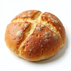 Golden Crusty Bread Roll in Rustic Style Baked to Perfection for Homemade Comfort