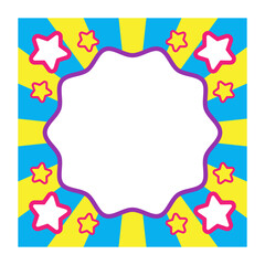 Pop Retro Square Frame