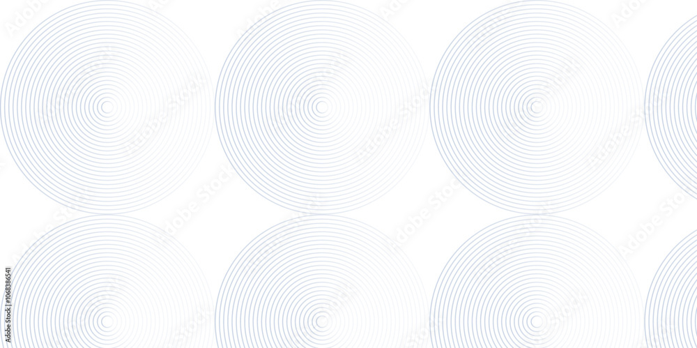 Wall mural seamless geometric spiral pattern and abstract circle wave lines overlapping pattern isolated. desig