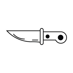 knife icon vector on white background

