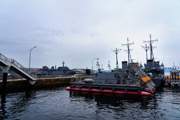 停泊中の戦艦