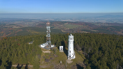 Observation tower on Mount Wielka Sowa, Sowie Mountains, Poland © PRO Balance