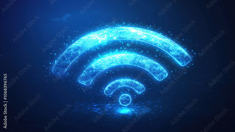 Poster wireless connection icon. internet network connection technology. internet connection and data trans