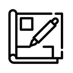 Icon Layout With Style Outline